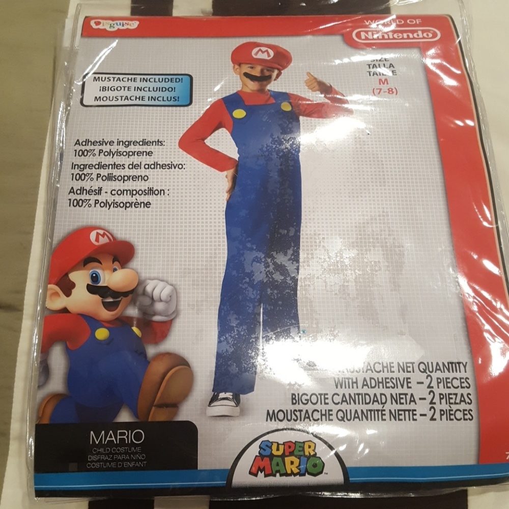 Nintendo Mario Super Mario holloween costume